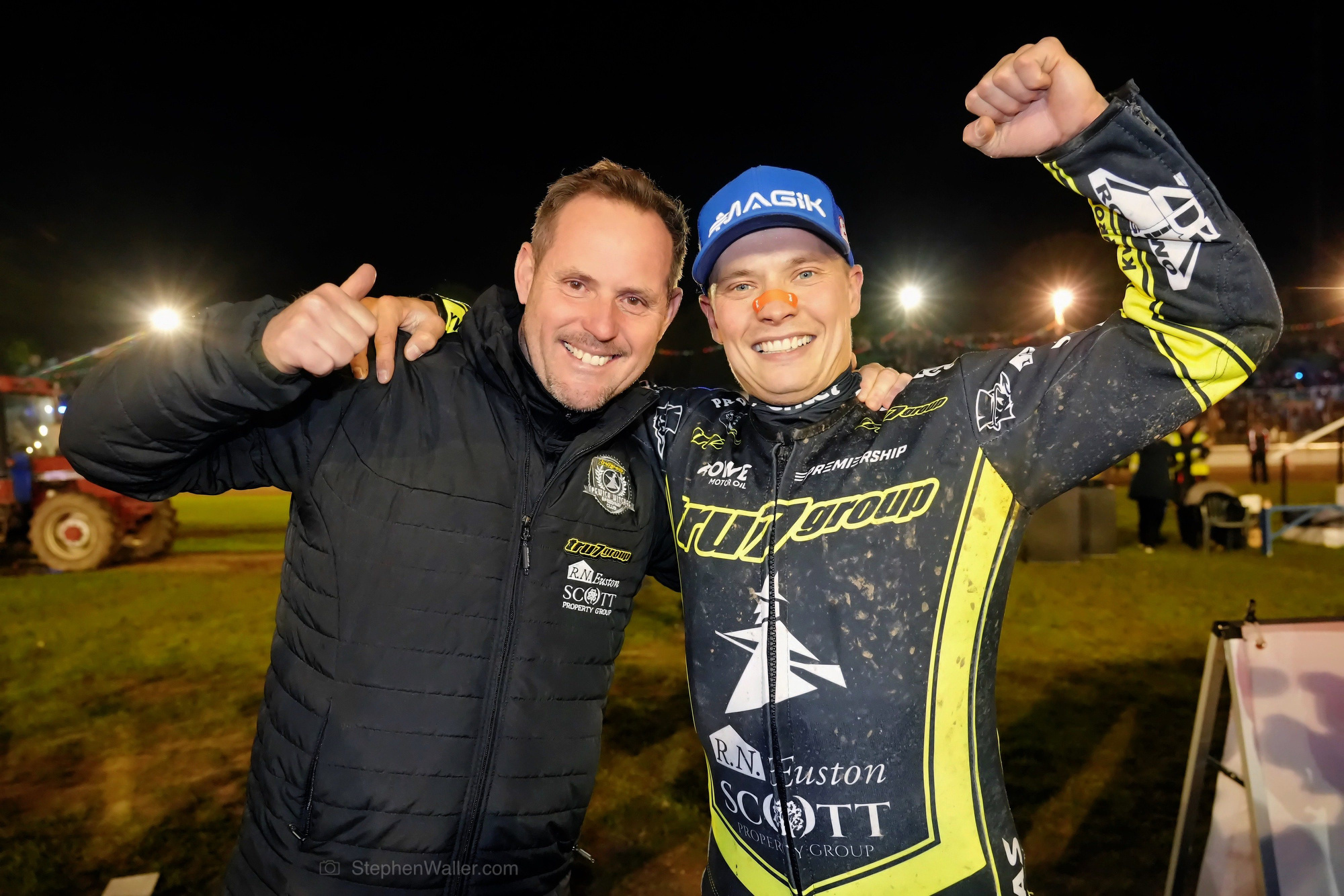 Championship celebrations at Foxhall Stadium