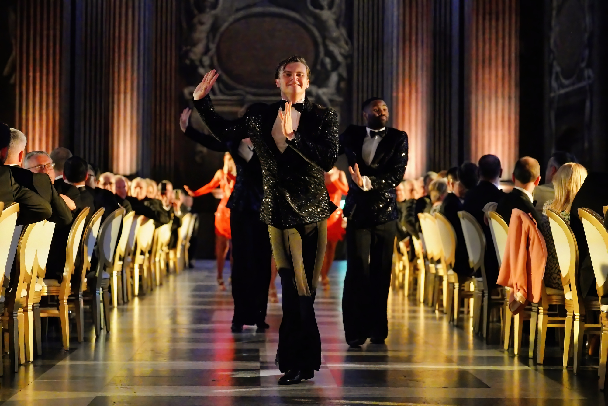 Guests enjoying the entertainment at the Port of Felixstowe anniversary celebration